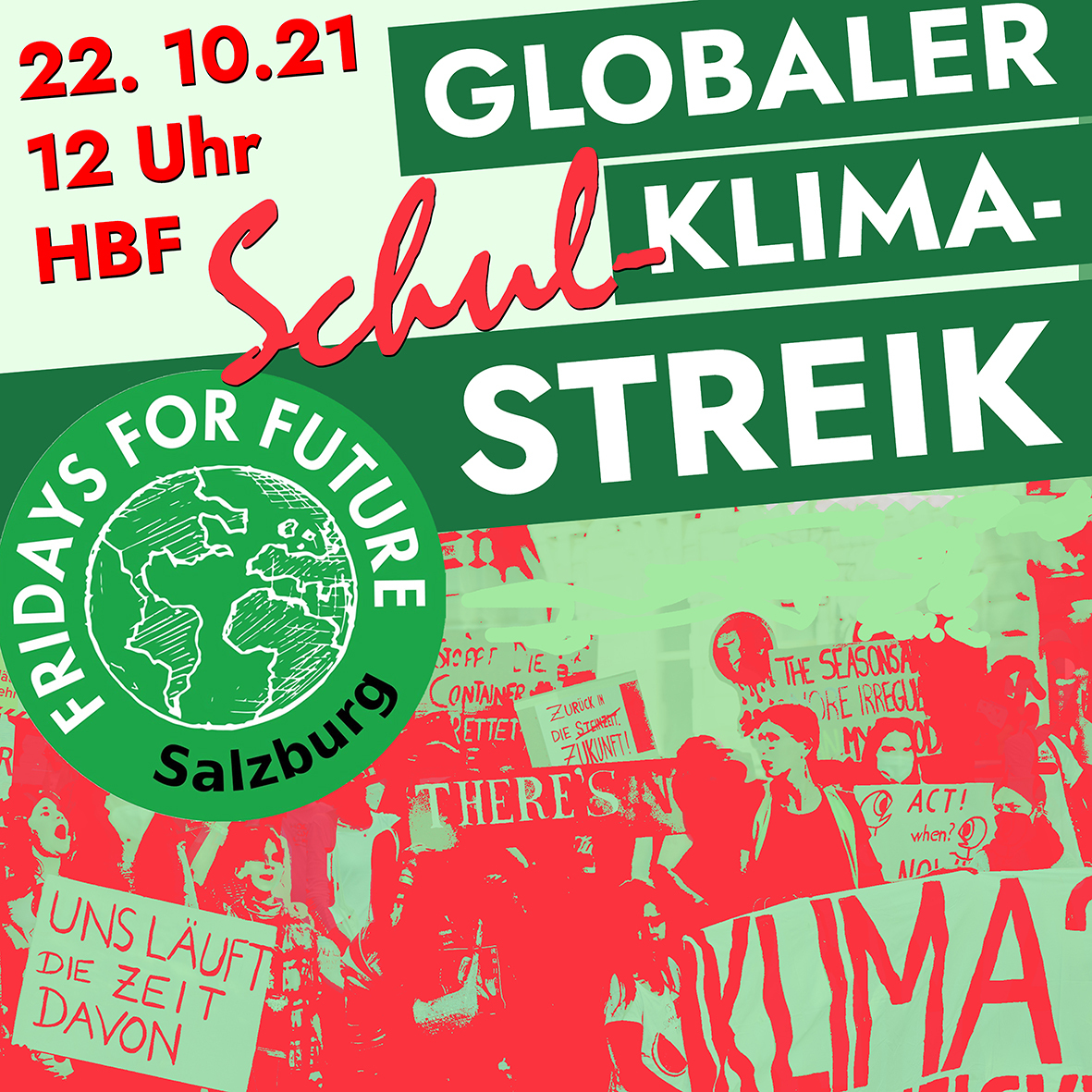 Auf dem Bild sind die Eckdaten des Weltweiten Klimastreiks visualisiert.